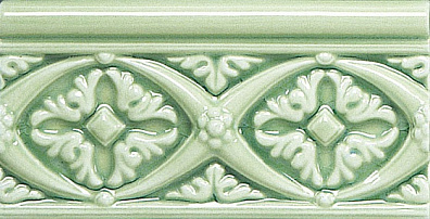 Бордюр Adex Modernista Relieve Bizantino C-C Verde Claro 7,5x15