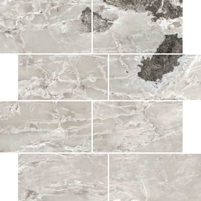 Мозаика Casa Dolce Casa Onyx and More Silver Blend Satin 6mm Mur 7.5x15 30x30 767710