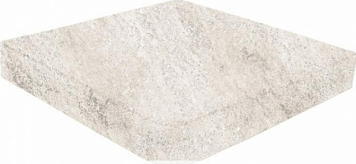 Ступень угловая Evolution Esquina Recto Evo White Stone 31.7x31.7 Gresmanc