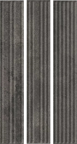 Клинкер Paradyz Carrizo Basalt Elewacja Struktura Stripes Mix Mat 6.6x40