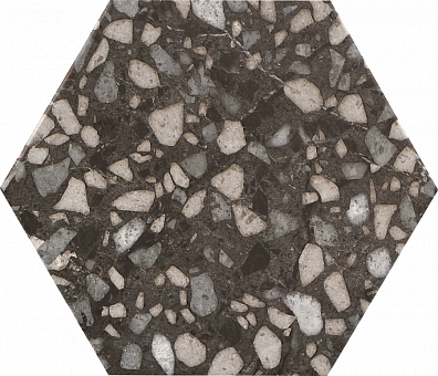 Керамогранит Durstone Six Terazzo Black 23x27