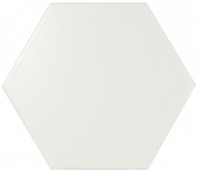 Керамогранит напольный 22357 Scale Hexagon Porcelain White Matt 11.6x10.1 Equipe