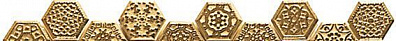 Мозаичный декор APE Ceramica Mosaics Remate 5 Adelaide Gold 3x28,5