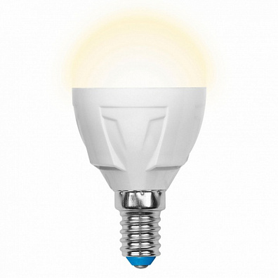 Лампа Светодиодная Uniel Palazzo LED-G45-7W/WW/E14/FR PLP01WH