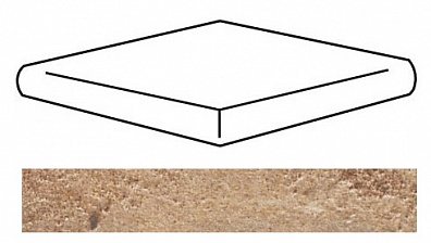 Ступень угловая Natucer D'Anticatto Marrone 33x33.4