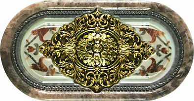 Бордюр Porcelanite Dos 9500 Inserto Marron Imperial 10x90