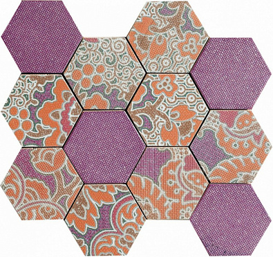 Мозаичный декор Naxos Kilim Mosaico Suite Lilla 25,5x30