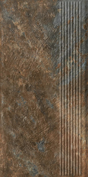 Ступень Paradyz Ardis Rust Stopnica Prosta Struktura Mat 30x60