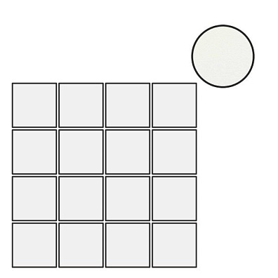 Мозаика Floor Gres B and W Marble White Nat 6mm Mosaico 7.5x7.5 30x30 751192