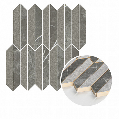 Мозаика Paradyz Noisy Whisper Graphite Mozaika Cieta Mix Mat 27.4x29.8