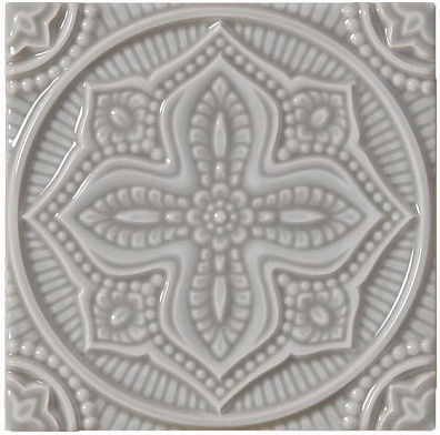Декор Studio ADST4073 Relieve Mandala Planet Graystone 14.8x14.8 Adex