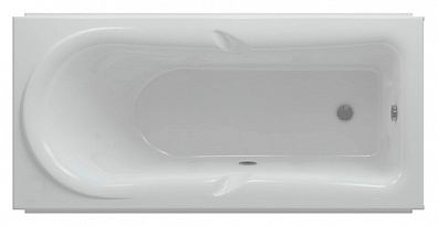 Акриловая ванна Акватек Леда 170 см, с фронтальным экраном, слив справа