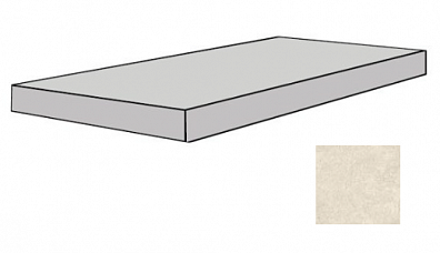 Ступень Floor Gres Buildtech 2.0 Tu White Levigato Angolare Gradino Sx 33x120 749427