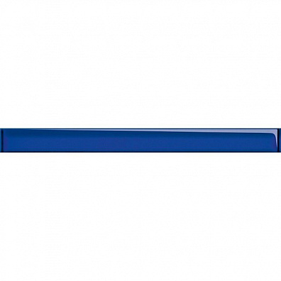 Бордюр UG1H031 спецэлемент стеклянный Universal Glass синий 4x45 Cersanit