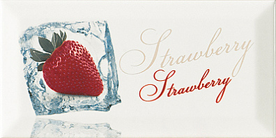Декор Monopole Bisel 10x20 Ice Strawberry 10x20