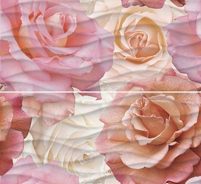 Декор Cersanit Wave Roses 40x44 (комплект)