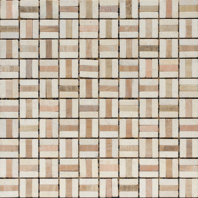 Мозаика Bertini Mosaic Marble Egyption Yellow-Wood-Grain Yellow (1x3) 30,5x30,5