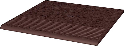 Ступень Natural Brown Duro простая структ 30х30 Paradyz