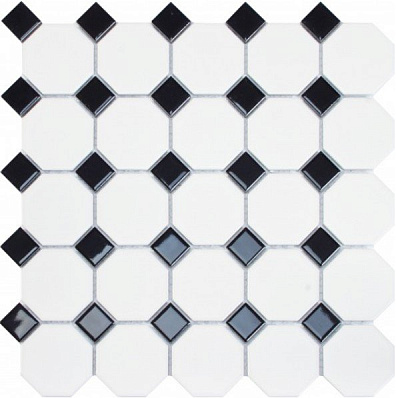 Мозаика 187987 Black and White Oxford Black 29.5x29.5 Dune