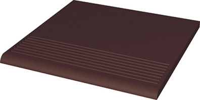 Ступень Natural Brown простая гладкая 30х30 Paradyz