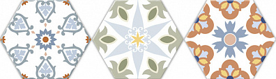 Керамогранит Oset Deco Versalles HEX Colours 20x24