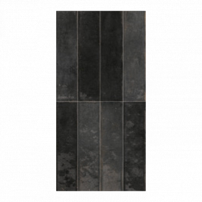 Плитка Mykonos Ceramica Mallorca Black 7.5x30 BLACK настенная