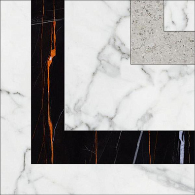 Декор Kerranova Marble Trend Carrara 10x10 K-1000/MR