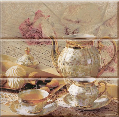 Декор Absolute Keramika Tea Time & Coffee Glass Tea Time 30x30 (комплект)