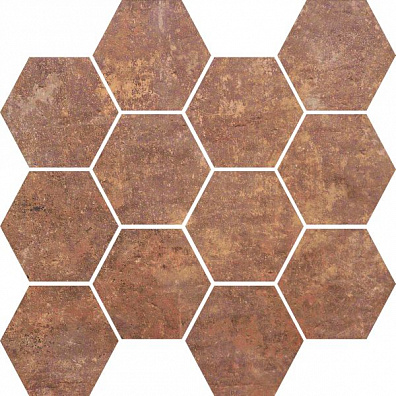 Настенная плитка Manifattura Emiliana Clays Mosaico Esagona Rust 30x30