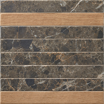 Плитка La Platera Capri Brick Black Mix 35x35 настенная