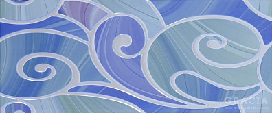 Декор Gracia Ceramica Arabeski Blue Decor 01 25x60