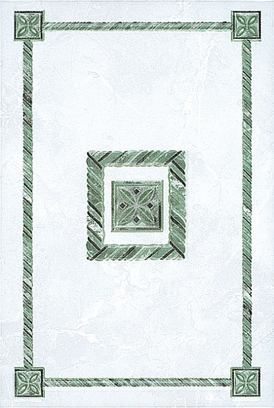 Декор Kerama Marazzi Башкирия A894-8051 Зеленый 20x30