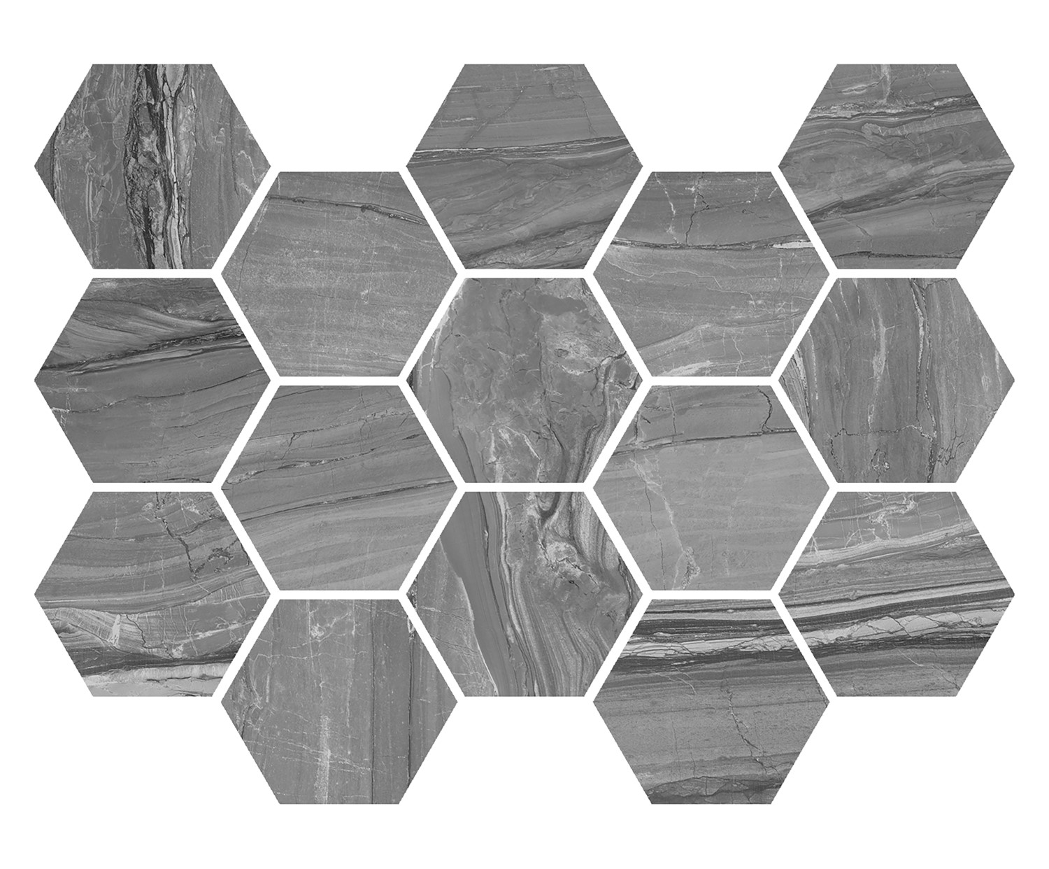 Мозаика Argenta Eos Argent Hexagon 32.5x22.5