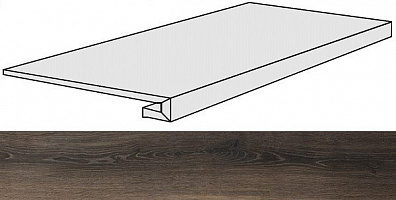 Ступень 756101 Planches Choco Gradino 40x120x3 Rex Ceramiche