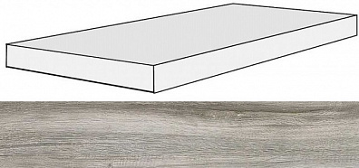 Ступень 738135 Selection Gray Oak Angolo Gradino SX 40x120x3 Rex Ceramiche