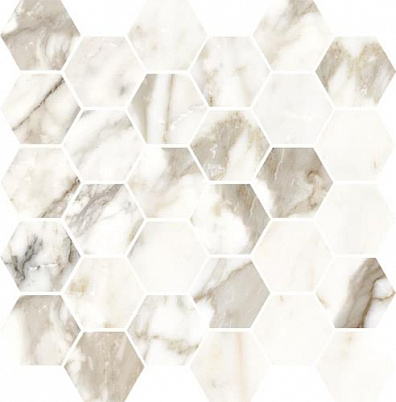 Мозаика Vallelunga Luce Grey Esagona T 30 Mix 33x33 6001268