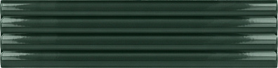 Плитка Equipe Costa Nova Laurel Green Onda Glossy 5x20 настенная 28485