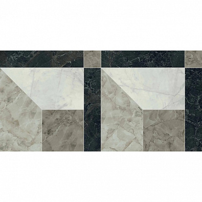 Керамогранит Versace Tarsia Prospect Nero 60x120 0014092
