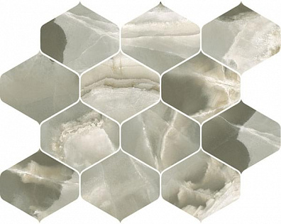Мозаика Cerdomus Jade Mosaico Ninfa Malachite Lev 27.7x35 82054