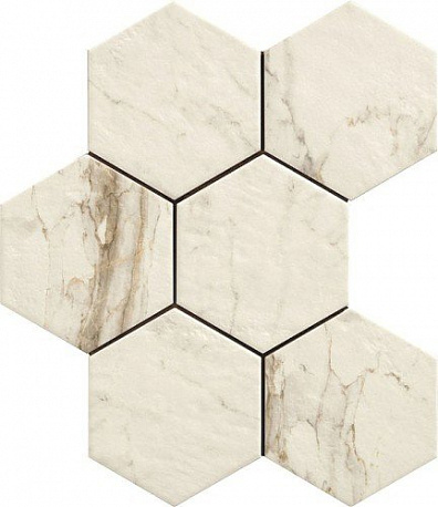 Керамогранит напольный R4TA Bistrot Calacatta Michelangelo 21x18,2 Ragno