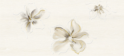 Декор Cersanit Illusion Светло-бежевый цветы 3 20х44