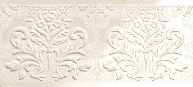 Бордюр Impronta Ceramiche Onice D Bianco Domasco Listello 14x30,5