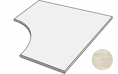 Ступень Ascot Ceramiche Prowalk Angolo Toro Tondo Beige 2cm 90x90 PKAT92OR