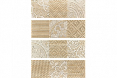 Панно COMP.2215 CREMA DIDO IV (Декор 4пл) 90x67.5 Porcelanite Dos