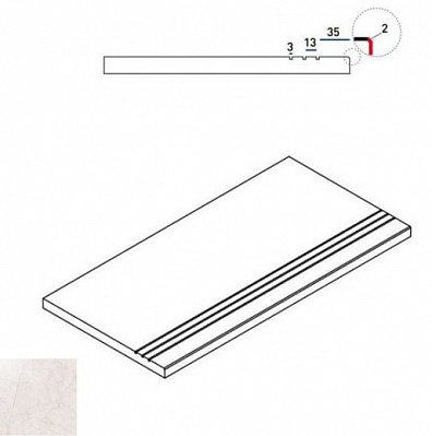 Бортик Italon Contempora X2 Pure Bor. Grip 30x60 620090000283