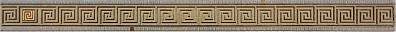 Бордюр Ceramica Classic Tile Пальмира Стеклянный Бежевый 5x60