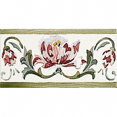 Настенная Modernista ADMO3032 Cenefa Benidoleig Pb Verde C/C B 7.5x15 Adex