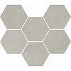 Мозаика Italon Continuum Silver Hexagon 25x29 620110000188