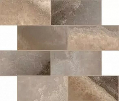 Мозаика Rex Ceramiche Reves De Rex Choco Mat 6mm Muretto Sfalsato 7.5x15 30x30 770275