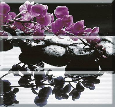 Панно Absolute Keramika Aure Wellness Purple (3) 45x45 (комплект)